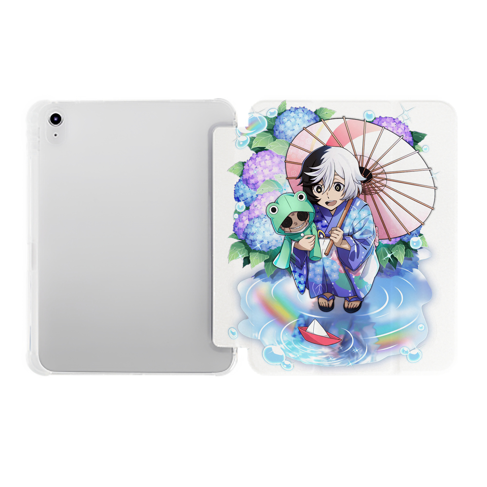 （画像用） 文豪ストレイドッグス Bungo Stray Dogs IPad ケース ペン収納付き 三つ折りスタンド PUレザー×シリコン 対応機種9.5/10.5/10.9インチ